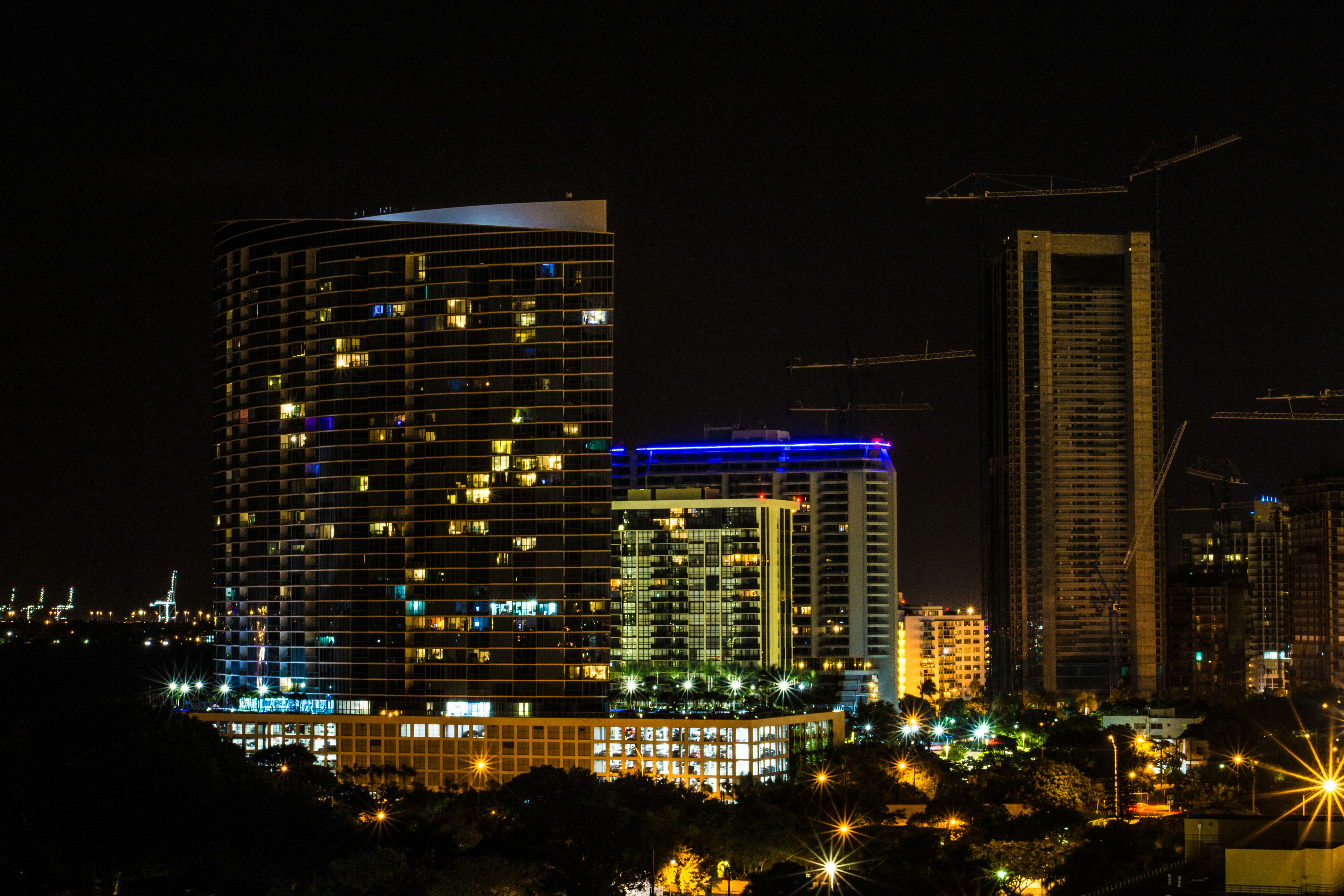 cityscape at nighttime